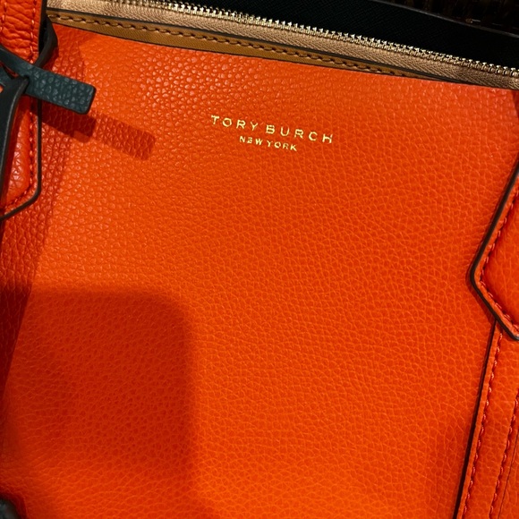 Tory Burch Vibrant Orange Tote - Picture 2 of 5